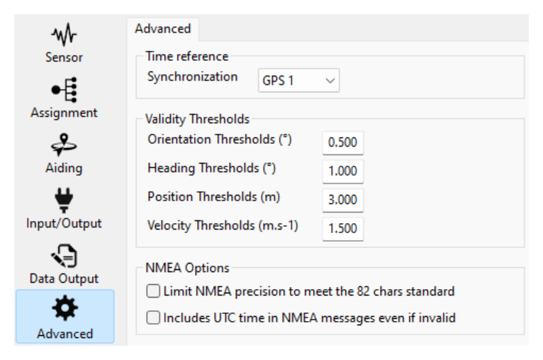 sbgCenter Configuration - Advanced