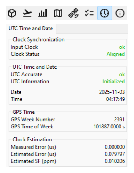 sbgCenter Display - Timing