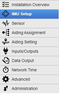 WIC - Configuration Menu
