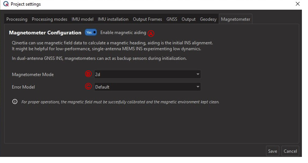 Magentometer aiding