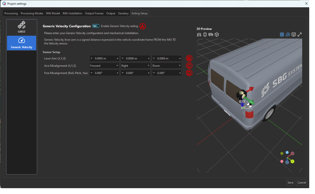 general velocity aiding